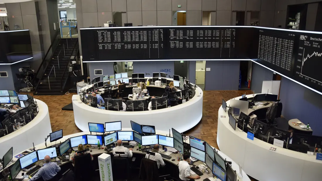 The trading floor of the Frankfurt Stock Exchange
